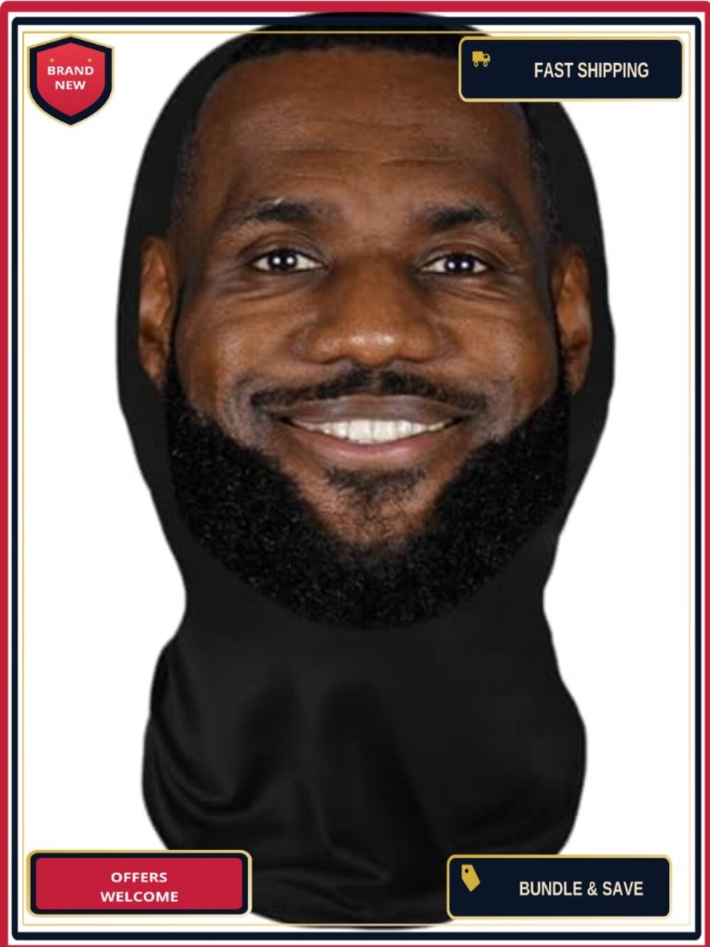 Rapper Mask Full Face Cover Mesh Balaclava Halloween Cosplay Accessory